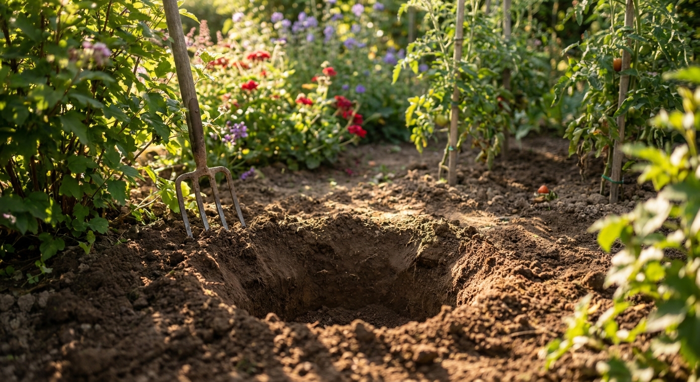 Comment préparer le trou de plantation des tomates ?
