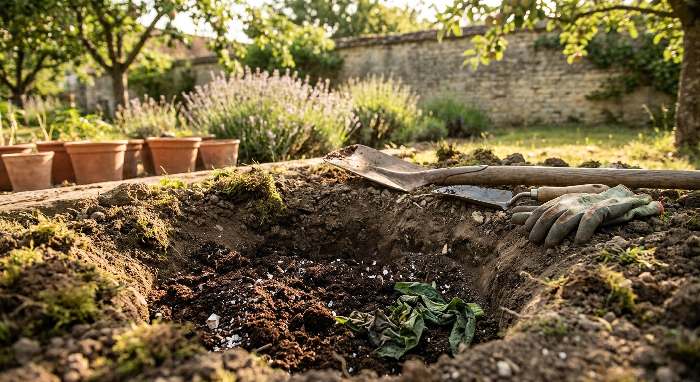 Que mettre au fond du trou pour nourrir les plants de tomates ?